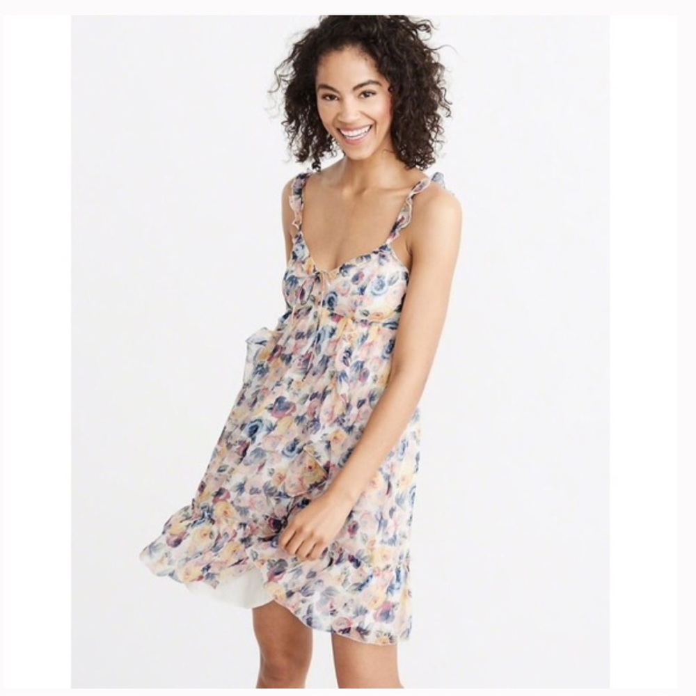 abercrombie and fitch floral dress size S